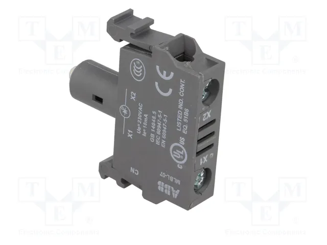 ABB Elemento iluminador LED amarillo 22mm 230VAC ABB Elemento iluminador LED amarillo 22mm 230VAC