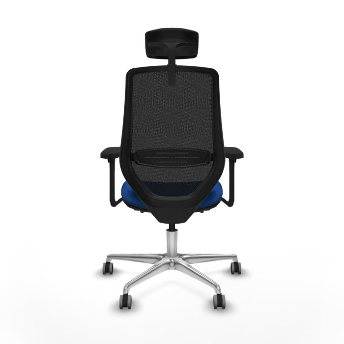 PIQUERAS Y CRESPO Silla de oficina Mardos con mecanismo Sincro/Traslack, Azul y Negro