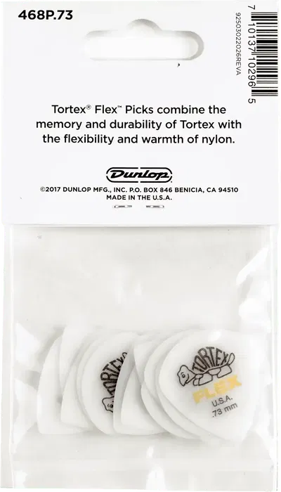 Dunlop Púas Tortex Flex Jazz III 0.73mm Pack 12 Unidades