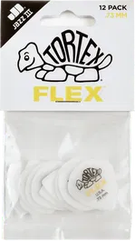 Dunlop Púas Tortex Flex Jazz III 0.73mm Pack 12 Unidades