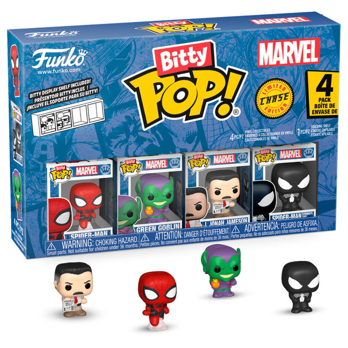 Funko Bitty POP Marvel Spider-Man Blister 4 Figuras Coleccionables