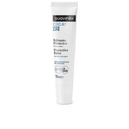 Suavinex Bálsamo Labial Hidratante y Reparador CICA+ SOS LIPS con Rescuederm, 5% Pantenol, Ceramidas - 15 ml