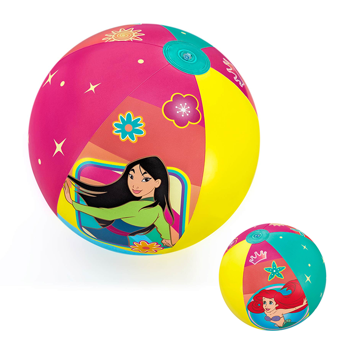 Bestway Pelota Hinchable Disney Princesas D51 cm +2 Años Playa y Piscina 91042