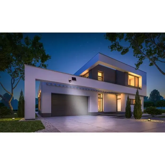 Chacon 2-IPCAM-DM02 Cámara de Exterior con Panel Solar WiFi para Vigilancia del Hogar Compatible con Google Home y Amazon Alexa