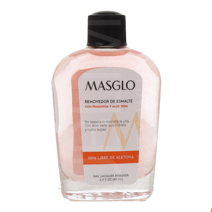 Masglo Removedor de Esmalte con Aloe Vera y Fragancia Frutal 60ml Masglo Removedor de Esmalte con Aloe Vera y Fragancia Frutal 60ml