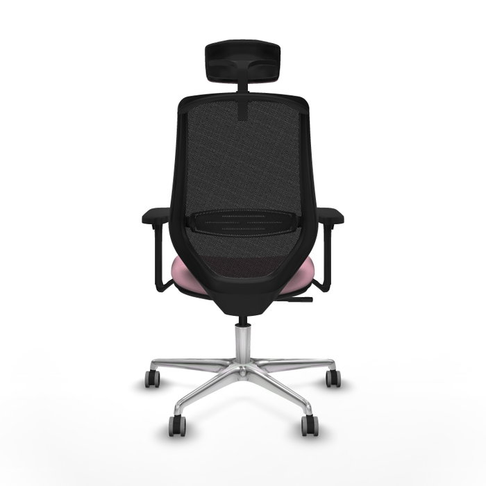 PIQUERAS Y CRESPO Silla de oficina Mardos con mecanismo Sincro, Rosa y Negro