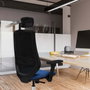 PIQUERAS Y CRESPO Silla de oficina Mardos con mecanismo Sincro, Rosa y Negro