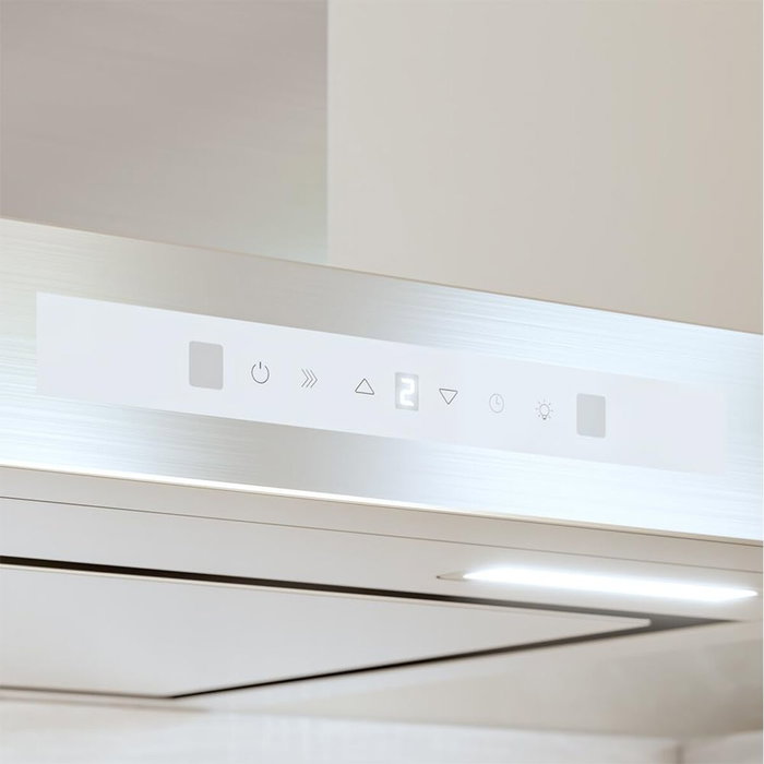 Cecotec Campana Convencional Bolero Flux TT 608000 Slim Glass 60 cm Blanca A++