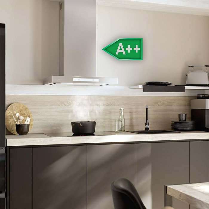 Cecotec Campana Convencional Bolero Flux TT 608000 Slim Glass 60 cm Blanca A++