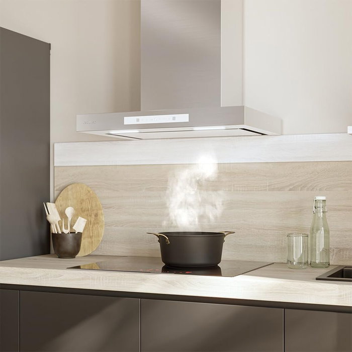 Cecotec Campana Convencional Bolero Flux TT 608000 Slim Glass 60 cm Blanca A++