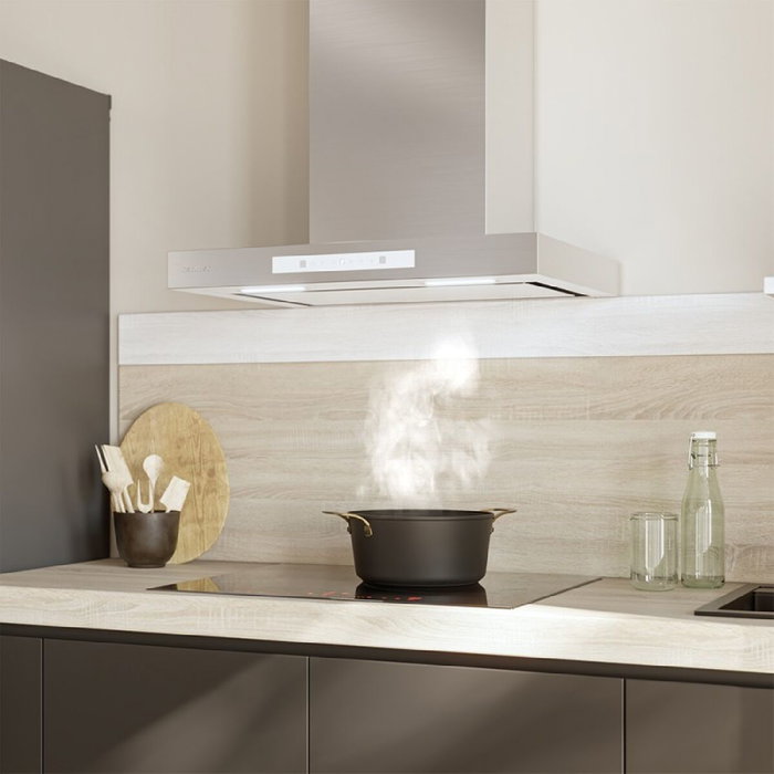 Cecotec Campana Convencional Bolero Flux TT 608000 Slim Glass 60 cm Blanca A++