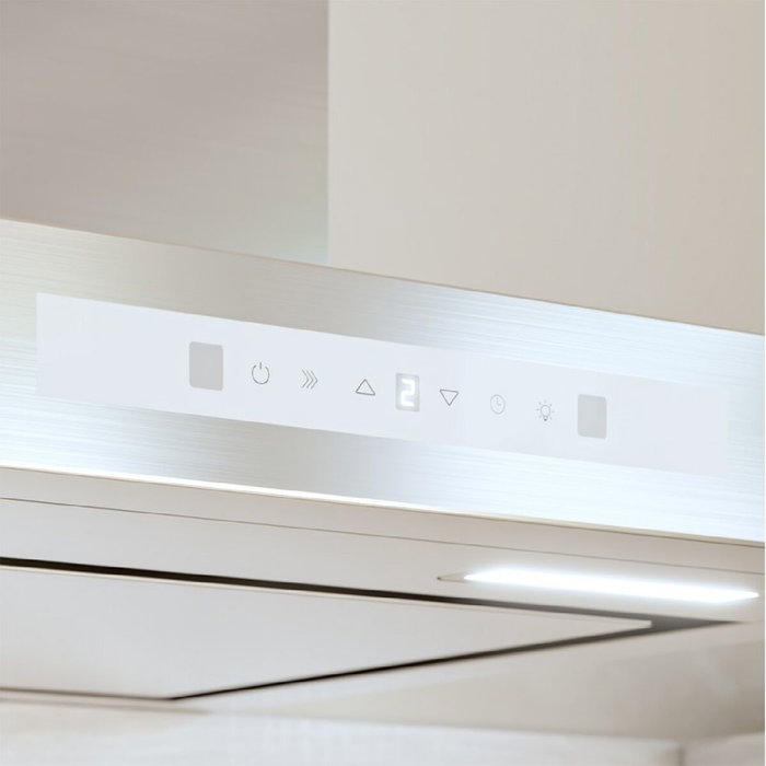 Cecotec Campana Convencional Bolero Flux TT 608000 Slim Glass 60 cm Blanca A++