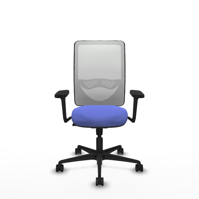 PIQUERAS Y CRESPO Silla de oficina Zulema con mecanismo Sincro, Azul claro y Blanco PIQUERAS Y CRESPO Silla de oficina Zulema con mecanismo Sincro, Azul claro y Blanco