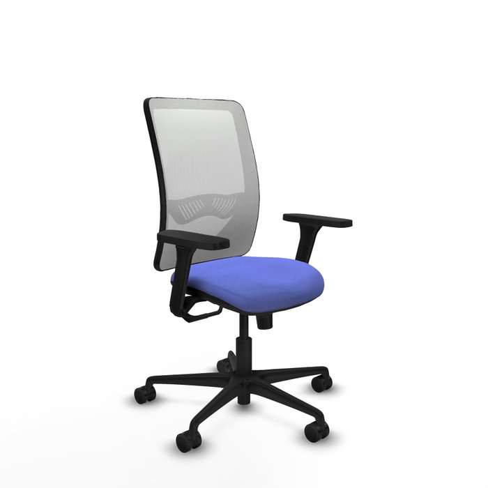 PIQUERAS Y CRESPO Silla de oficina Zulema con mecanismo Sincro, Azul claro y Blanco PIQUERAS Y CRESPO Silla de oficina Zulema con mecanismo Sincro, Azul claro y Blanco