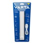 Varta Piloto de Noche con Sensor de Movimiento, LED Blanco Cálido, Recargable USB Tipo C, 24x4x1 cm