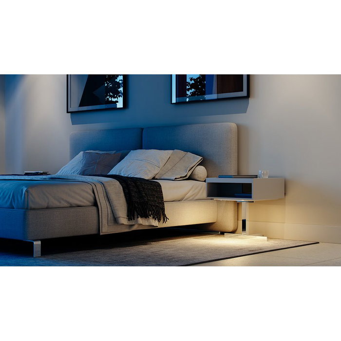 Varta Piloto de Noche con Sensor de Movimiento, LED Blanco Cálido, Recargable USB Tipo C, 24x4x1 cm