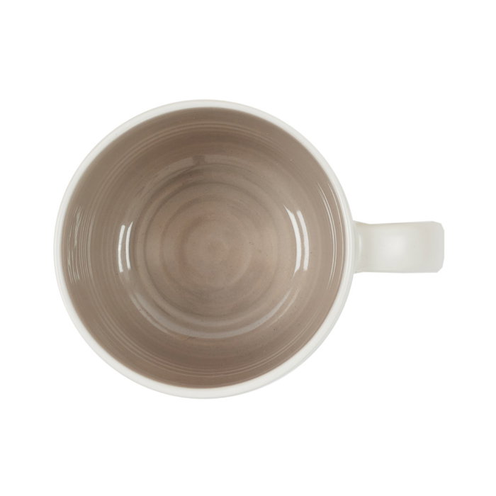 Home Deco Factory Mug 400 Ml Beige Bicolor Cerámica