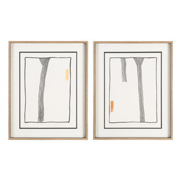 Cuadro Pintura Abstracto 2/M 80 X 100 cm (Set de 2)