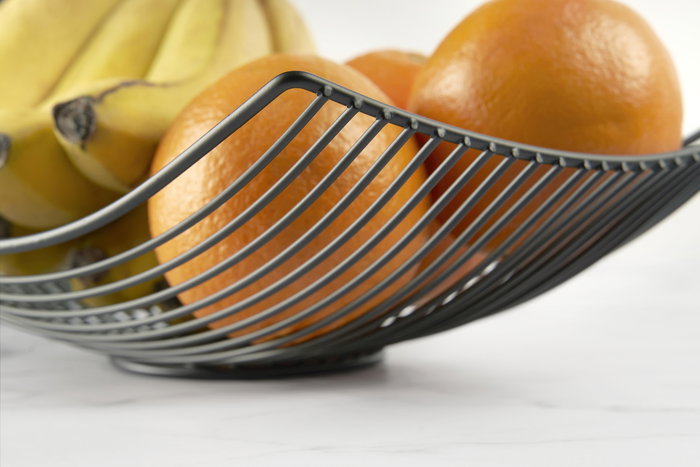 Confortime Frutero Metal Black 31 cm x 23.5 cm x 9.5 cm (12 Unidades)