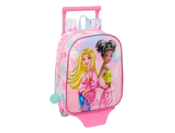 Safta Mochila Barbie Painterly con Carro