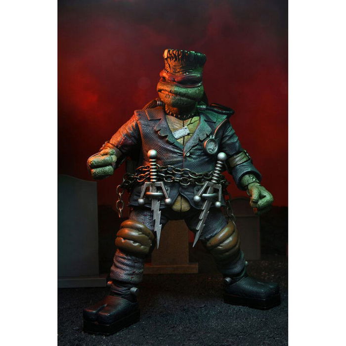 NECA Figura Ultimate Raphael As Frankenstein Monster Tortugas Ninja Articulada 18cm con Accesorios