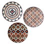 Home Deco Factory Plato Postre Porcelana Mirage, Diámetro 19 cm, Apto Microondas y Lavavajillas, Color Surtido (Granate, Azul, Verde)
