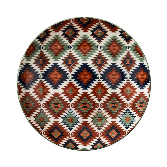 Home Deco Factory Plato Postre Porcelana Mirage, Diámetro 19 cm, Apto Microondas y Lavavajillas, Color Surtido (Granate, Azul, Verde)