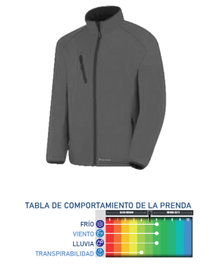 Chaqueta Softshell Abrigo Cuarzo Gris 288CS3GL
