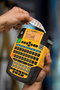Dymo 1852995 Impresora de Etiquetas Rhino 4200 con Teclado QWERTY (IT/PT/ES/TR + NL), Transferencia Térmica Inalámbrica, Negra/Amarilla