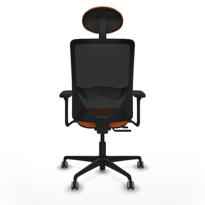 PIQUERAS Y CRESPO Silla de oficina Zulema Naranja y Negro con Mecanismo Sincro/Traslack PIQUERAS Y CRESPO Silla de oficina Zulema Naranja y Negro con Mecanismo Sincro/Traslack