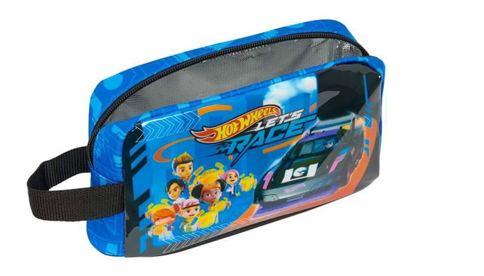 Portameriendas Térmico Hot Wheels Let's race Azul Negro 21,5 x 12 x 6,5 cm