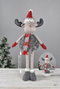 DKD Home Decor Figura de Reno Gris en Poliéster