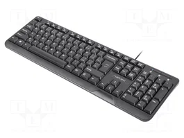 NATEC TROUT Teclado Slim Negro USB A
