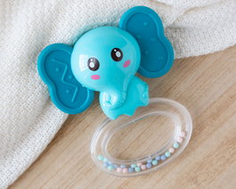 Mordedor Sonajero Elefante para Bebé +3 Meses