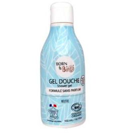 BORN TO BIO Gel de Ducha Neutro 300ml Bio para Pieles Sensibles sin Jabón y sin Perfume COSMOS ORGANIC