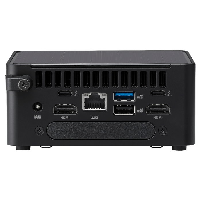 ASUS NUC 14 Pro RNUC14RVHI300002I Mini PC Barebone UCFF Negro, Intel Core 3 100U 6 núcleos, DDR5-SDRAM, Wi-Fi 6E, Bluetooth 5.3, HDMI 2.1, Thunderbolt 4, Windows 11, 90 W