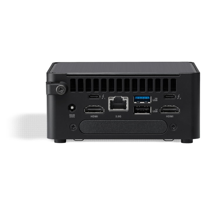 ASUS NUC 14 Pro RNUC14RVHI300002I Mini PC Barebone UCFF Negro, Intel Core 3 100U 6 núcleos, DDR5-SDRAM, Wi-Fi 6E, Bluetooth 5.3, HDMI 2.1, Thunderbolt 4, Windows 11, 90 W