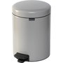 Brabantia Newicon Cubo de basura con pedal 5,0 L soft grey
