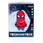 Tech One Tech Pendrive 32 GB USB Tipo A 2.0, Negro y Rojo con Llavero, Caucho, Referencia TEC5501-32