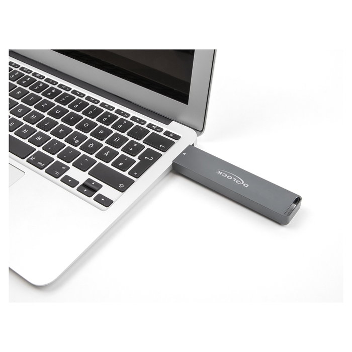 DeLOCK Carcasa Externa para SSD M.2 NVMe PCIe o SATA, con USB 10 Gbps Tipo-A, Aluminio Gris, Realtek RTL9210B, Plug & Play DeLOCK Carcasa Externa para SSD M.2 NVMe PCIe o SATA, con USB 10 Gbps Tipo-A, Aluminio Gris, Realtek RTL9210B, Plug & Play