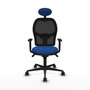 PIQUERAS Y CRESPO Silla de oficina Jorquera con mecanismo sincro, azul y negro