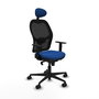 PIQUERAS Y CRESPO Silla de oficina Jorquera con mecanismo sincro, azul y negro