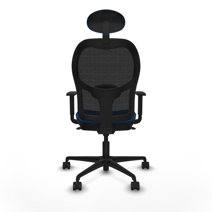 PIQUERAS Y CRESPO Silla de oficina Jorquera con mecanismo sincro, azul y negro PIQUERAS Y CRESPO Silla de oficina Jorquera con mecanismo sincro, azul y negro