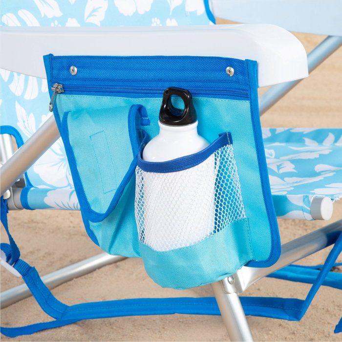 AKTIVE Silla de playa plegable con mochila, cojín y bolsillo 50x54x80cm AKTIVE Silla de playa plegable con mochila, cojín y bolsillo 50x54x80cm