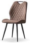 DKD Home Decor Silla 51 x 87 x 48 cm Marron Oscuro Negro (4 Unidades)
