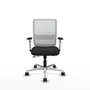 PIQUERAS Y CRESPO Silla de oficina Haches con mecanismo Sincro/Traslack Negro y Blanco