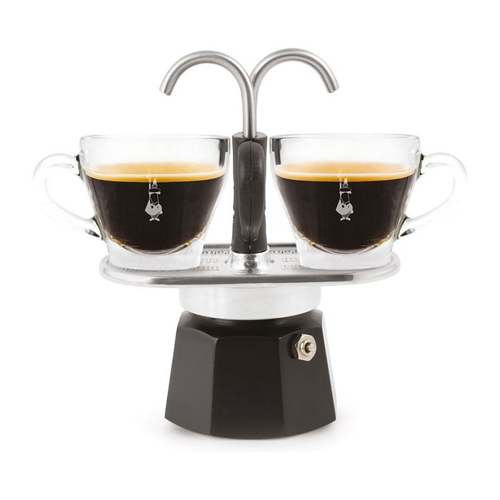 Bialetti MINI EXPRESS 2TZ schwarz Cafetera Italiana para 2 Tazas