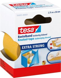 TESA TAPE, S.A. Cinta de doble cara transparente 2,75x38mm (Pack de 6 rollos)