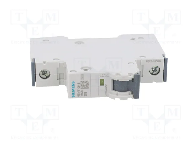 SIEMENS 5SY4106-8 Interruptor magnetotérmico 1 polo 6A 10kA