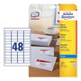 AVERY Zweckform Etiquetas de dirección J4791-25 blancas 45,7 x 21,2 mm